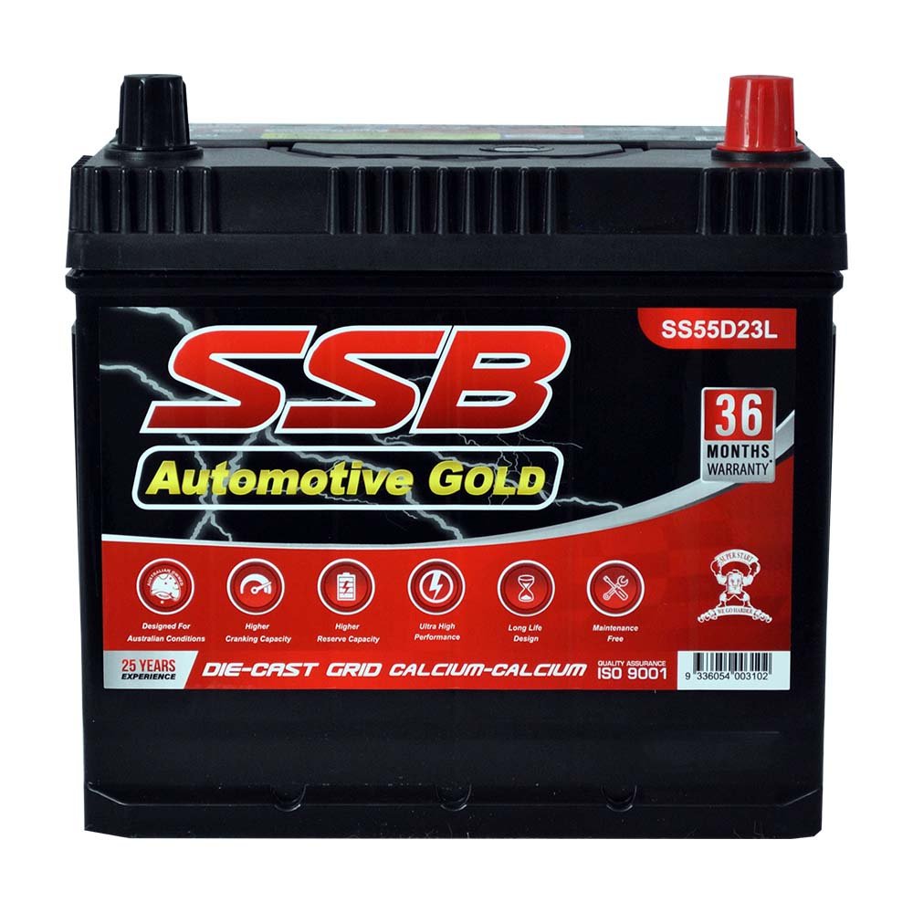 SS55D23L SSB Automotive Gold Car Battery